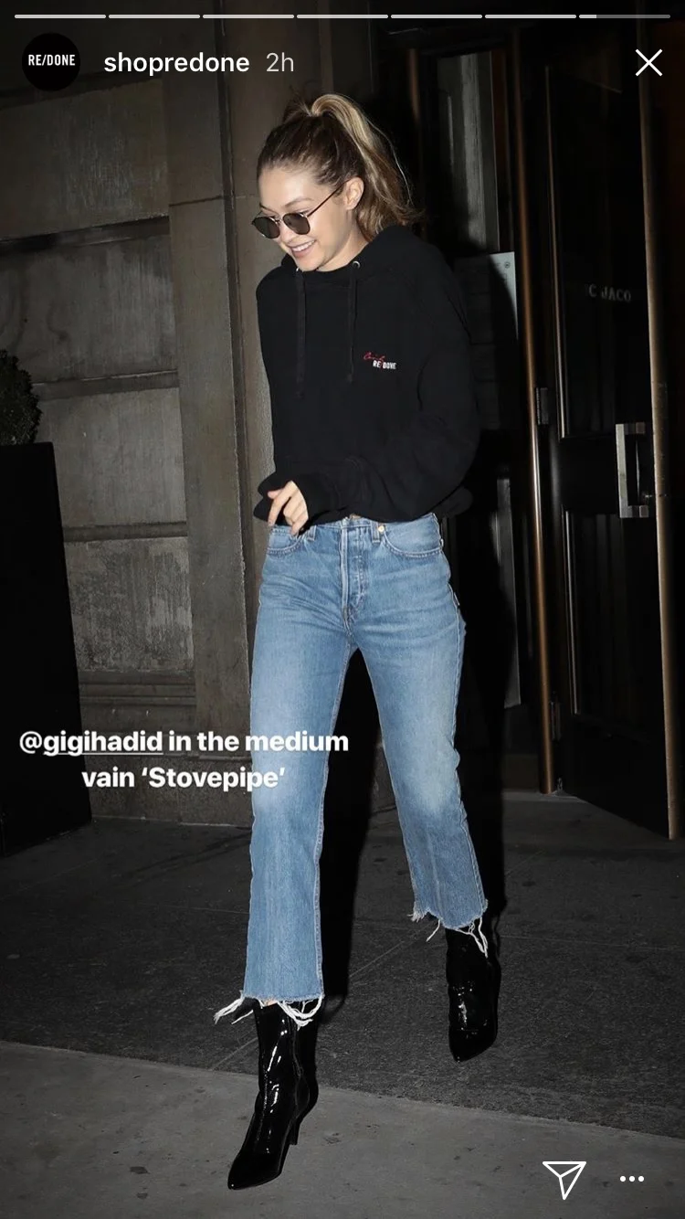 Gigi Hadid in RE/DONE | ORIGINALS