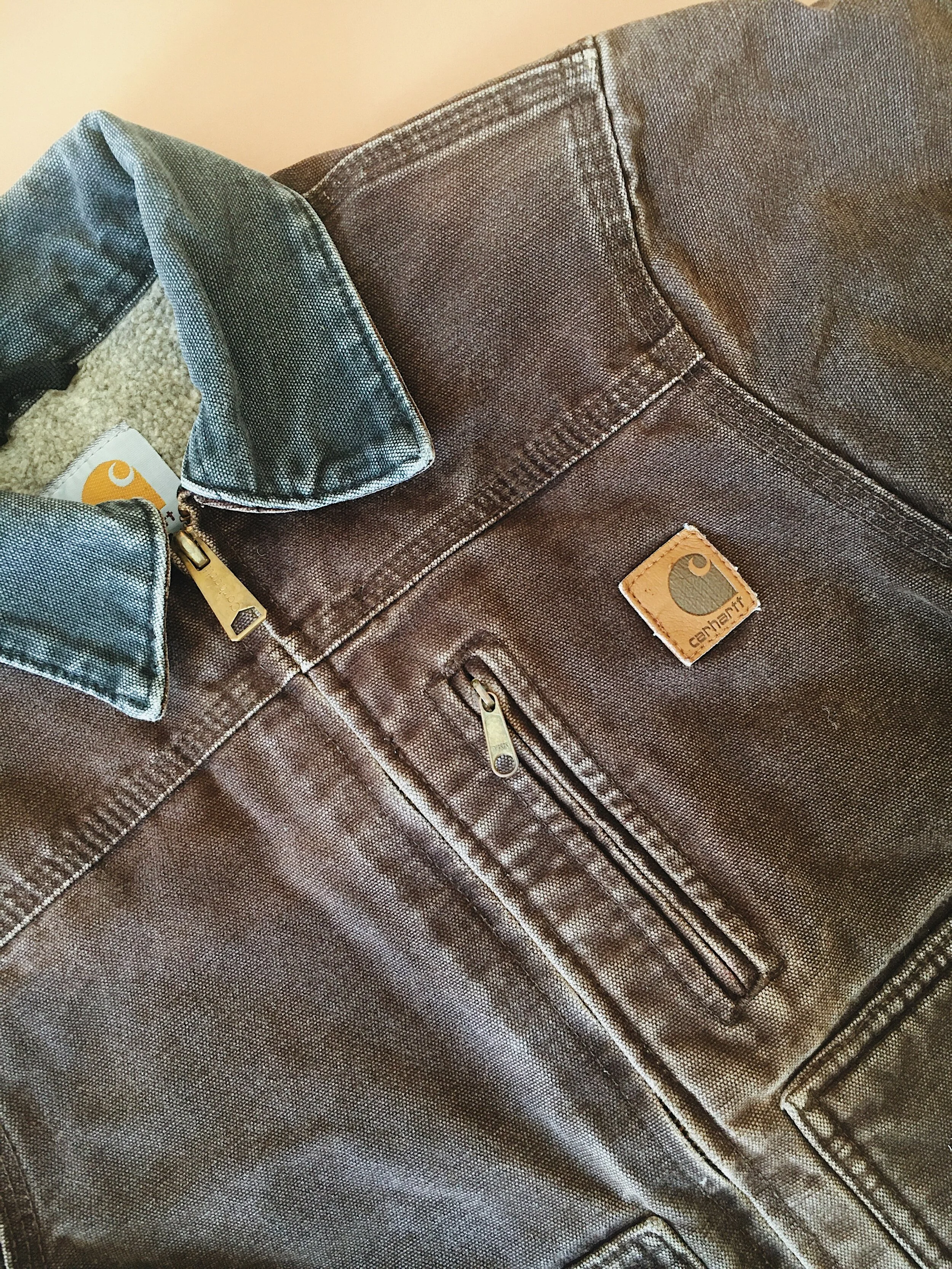 carhartt leather jacket
