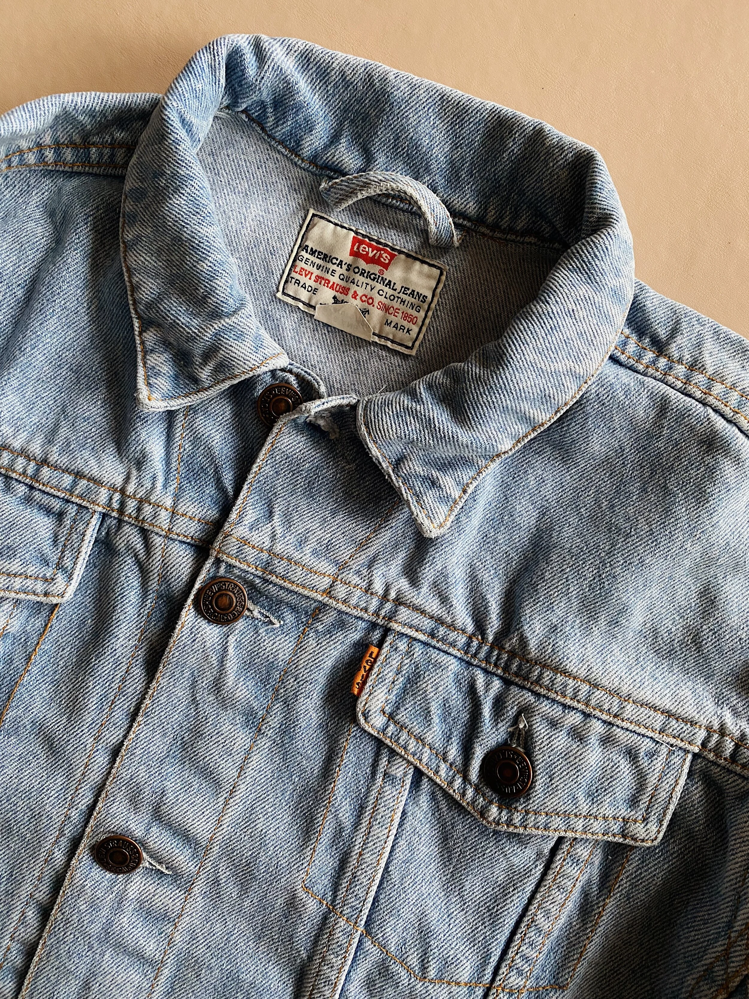 Vintage Levi's Light Wash Denim Jacket 