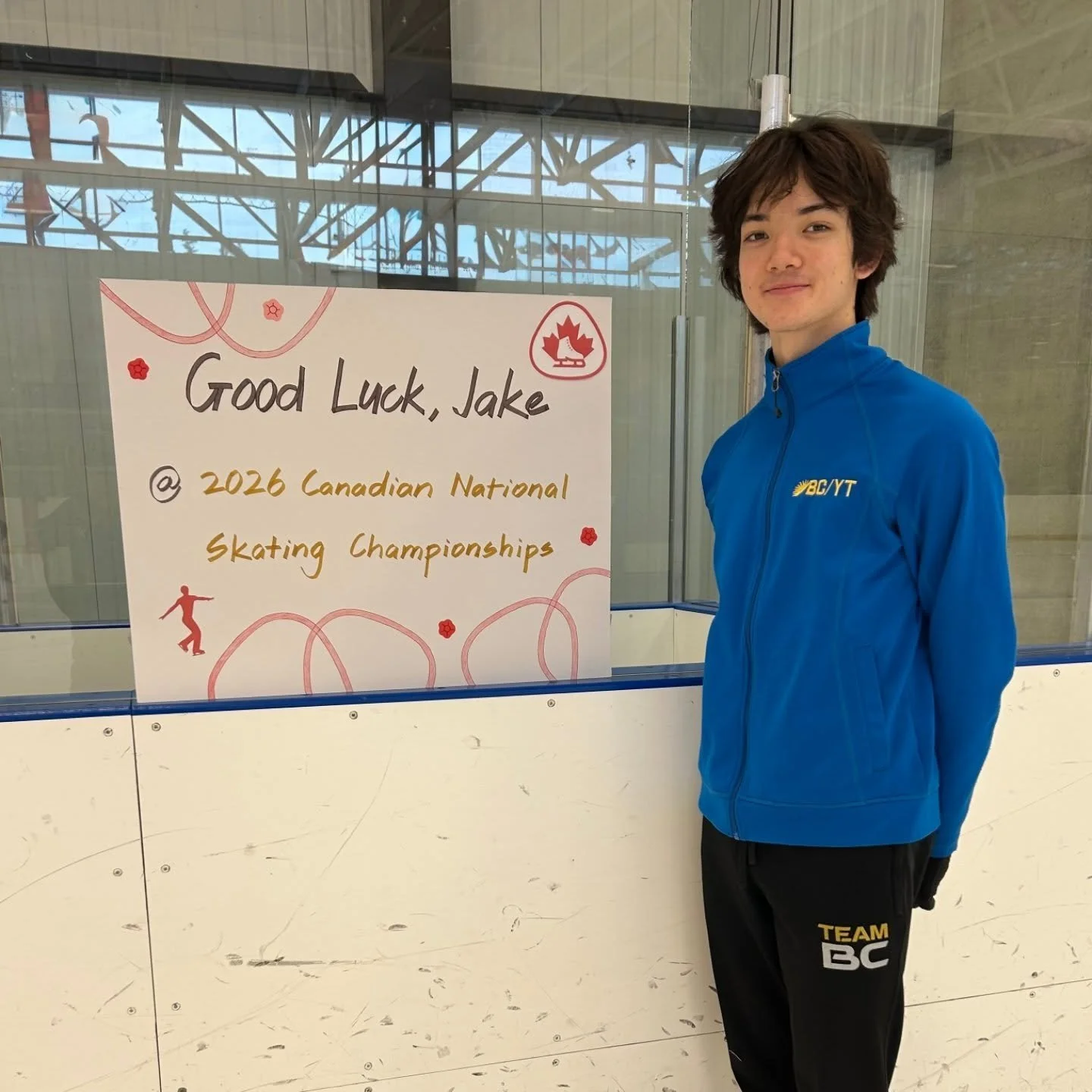 Wishing Jake safe travels and an incredible Competition experience at the 2026 Canadian National Skating Championships!