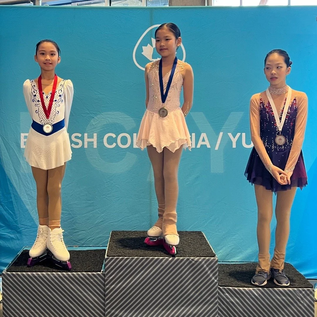 Congratulations to all of our skaters who competed at the BC/YT Super Series Winter Open this past weekend.

Saelen Lao - Pre-Juvenile Women U11 Gp 1 - 🥈
Natalie Guo - Pre-Juvenile Women U11 Gp 2 - 🥈
Hannah Wu Sun - Pre-Juvenile Women U11 Gp 2 - 8t