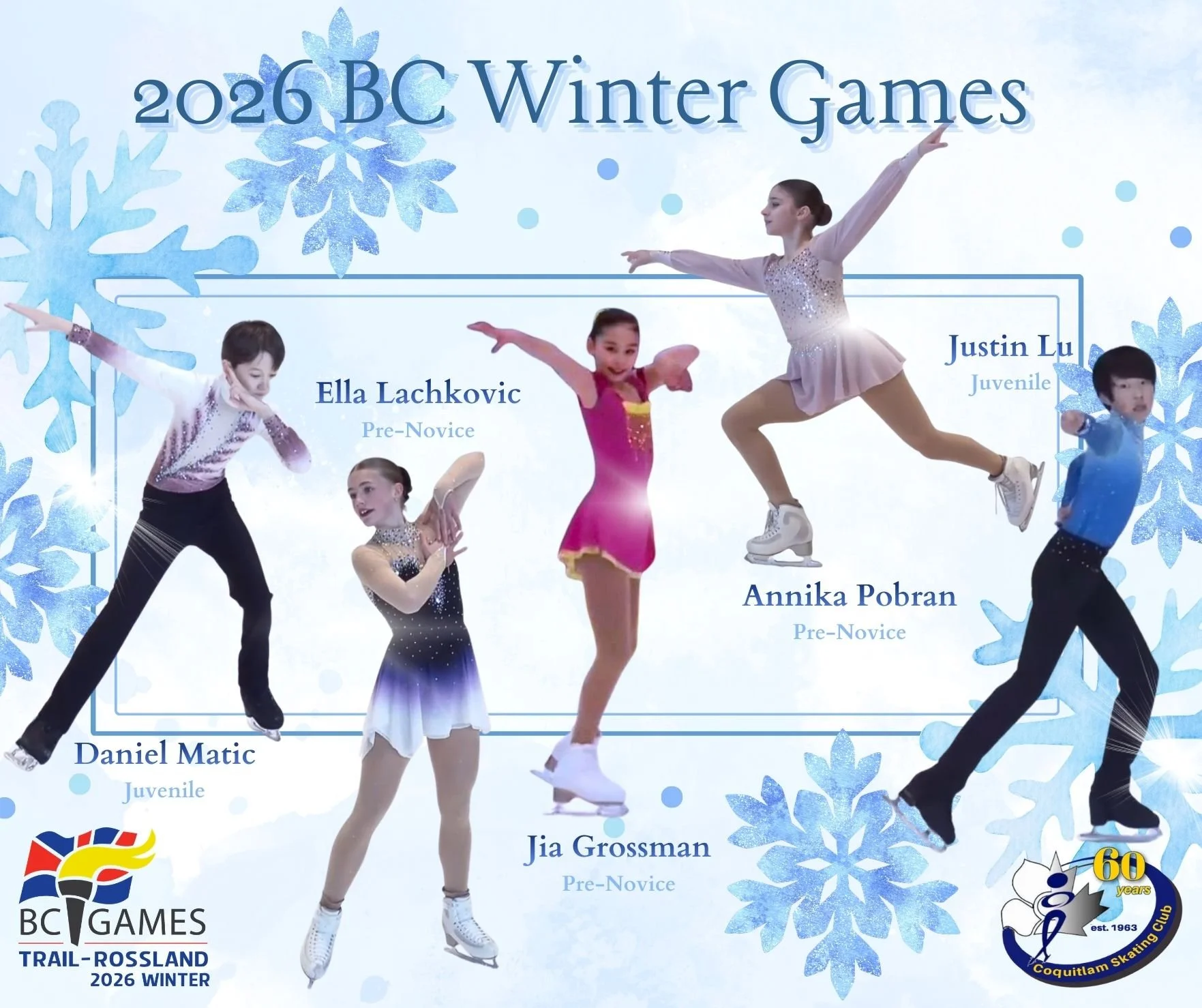 Good luck to our skaters who have qualified for the 2026 BC Winter Games in Trail&ndash;Rossland, February 25 to March 1 💙👏