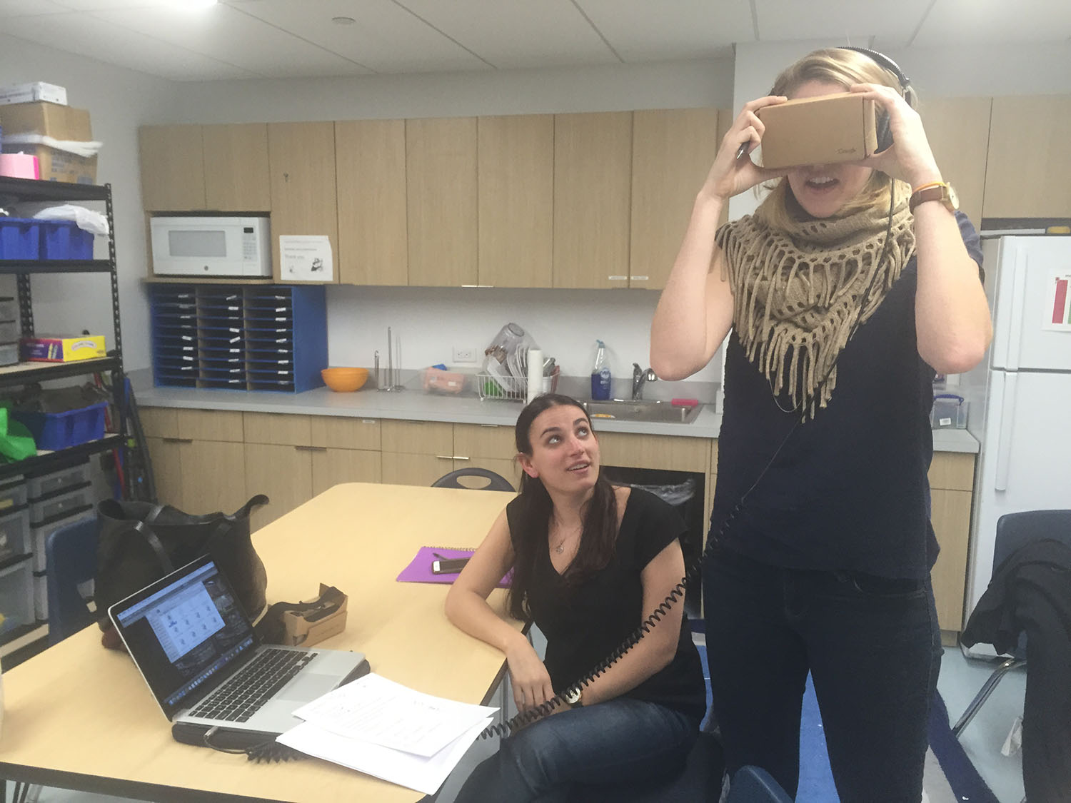 A collaborative design session at Manhattan Children's Center.