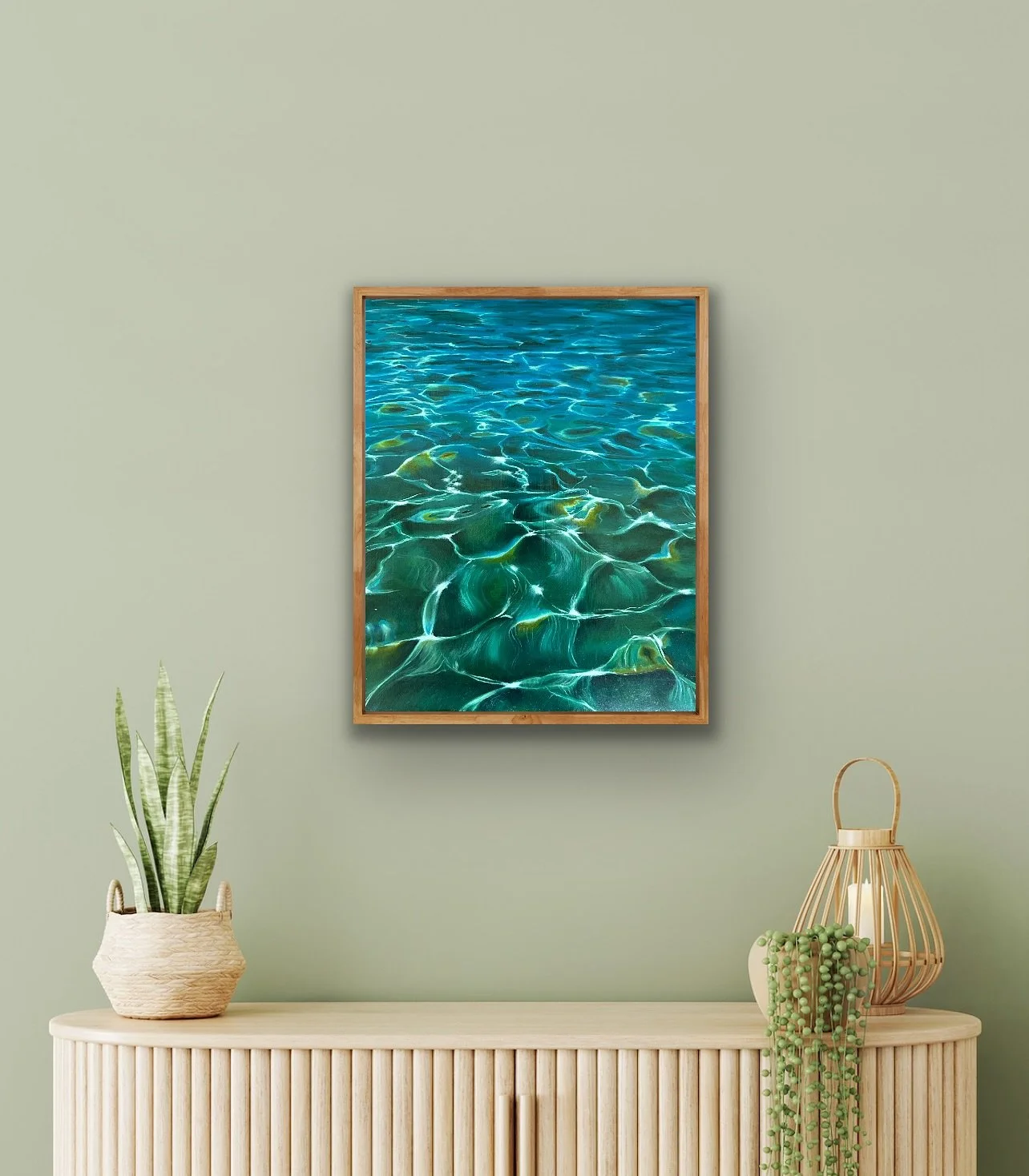 Last week to see &lsquo;Elements&rsquo; exhibition @auricgallery 

&ldquo;Shimmer&rdquo; oil on aluminum 16x20&rdquo; is available and would create a nice calming addition to a space.