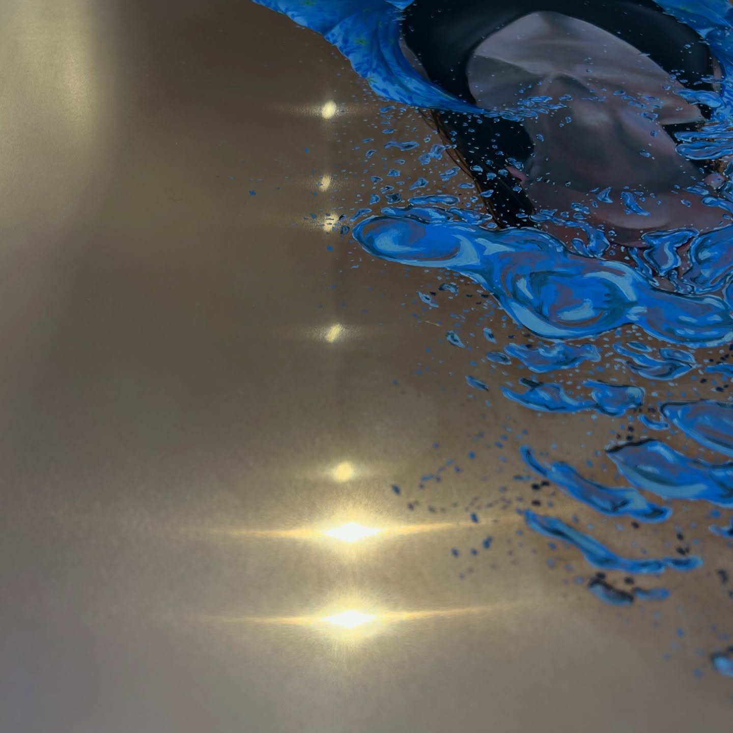 Phew it worked! 

I might have been mildly terrified that in polishing the copper with copper polish I might mess up the painting, but I didn&rsquo;t. Now it is so perfectly shiny 🤩

Here is a glimpse of two works heading to @laartshow 

Jan 7-11th 