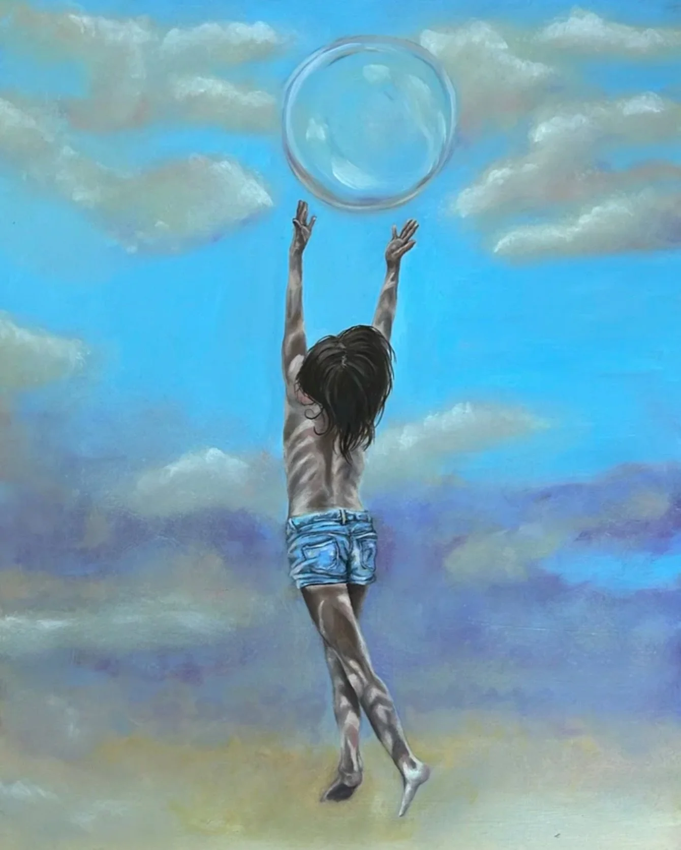 A little hope for the future for International Women&rsquo;s Day with a small painting of a future woman.