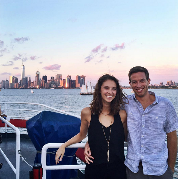 Steve, a NYC September sunset & me
