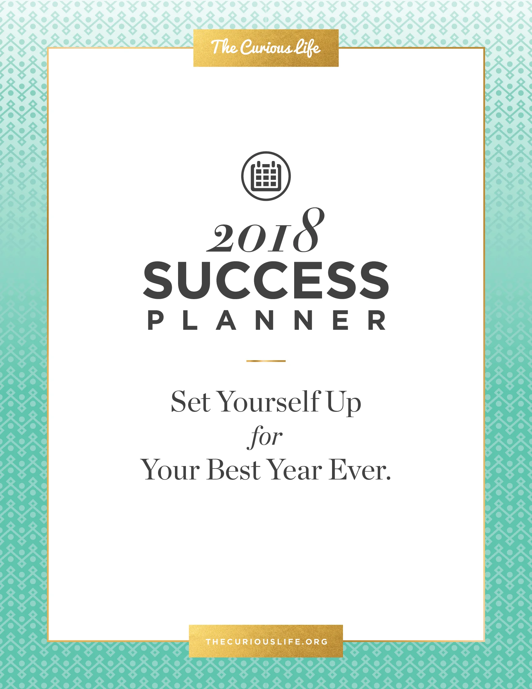 The 2018 Success Planner The Curious Life