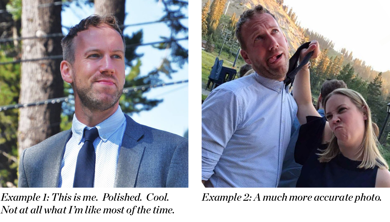 An actual photo of Scott Robson, both pretending to be cool and not at all.