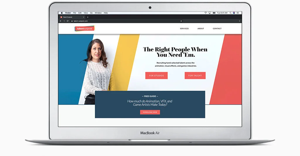Talent Outpost website design