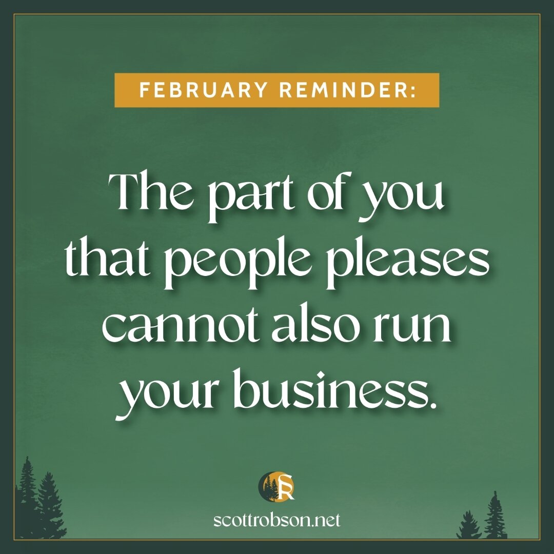 I mean, it can try, but it's not really ideal for the task (I know from experience).

Here's where people-pleasing tendencies have cropped up for me in my business:
* Negotiating contracts 💼 
* Raising my rates 💰 
* Posting my office hours ⏰ 
* Say