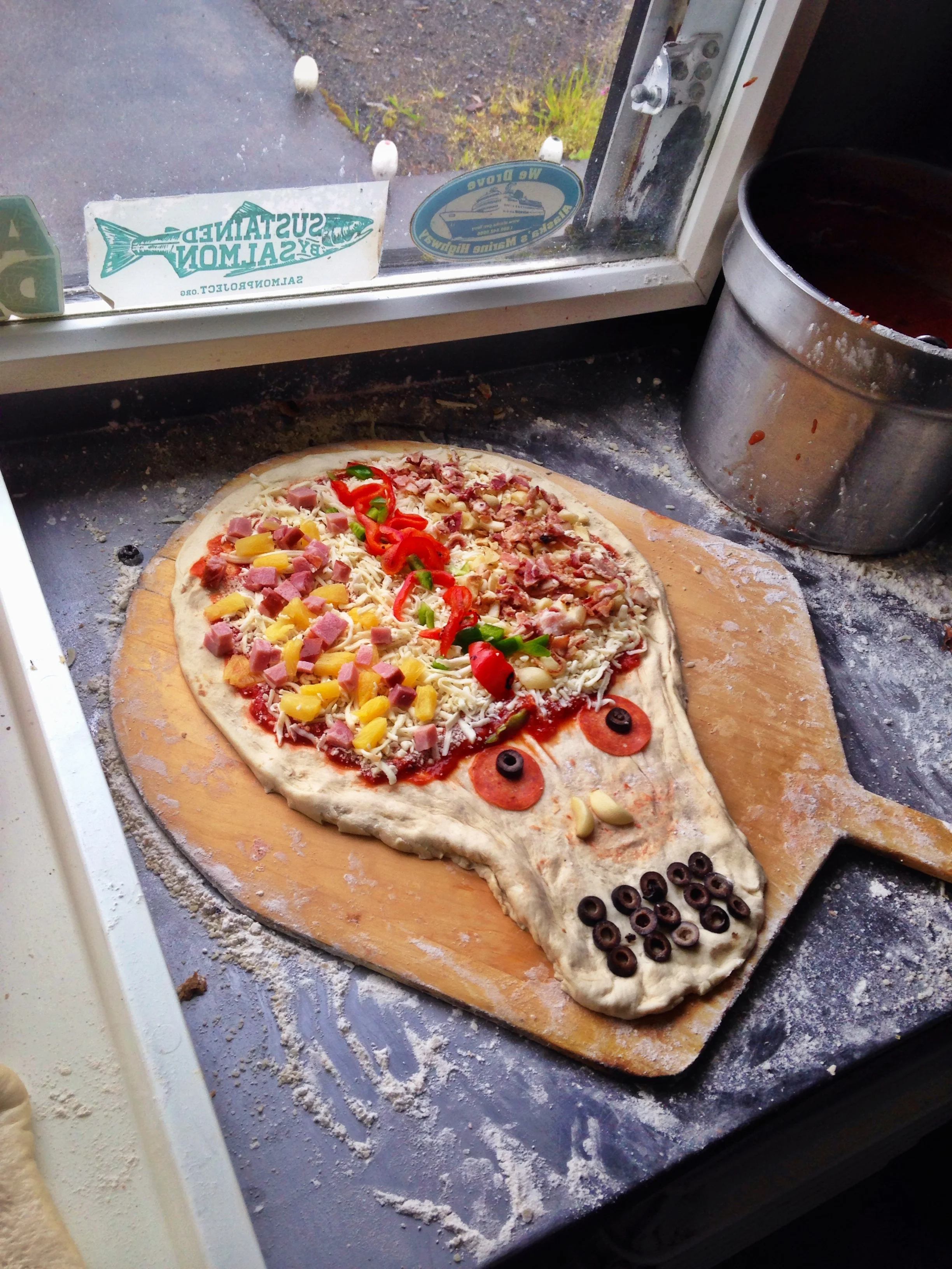 The Steal Your Face pizza