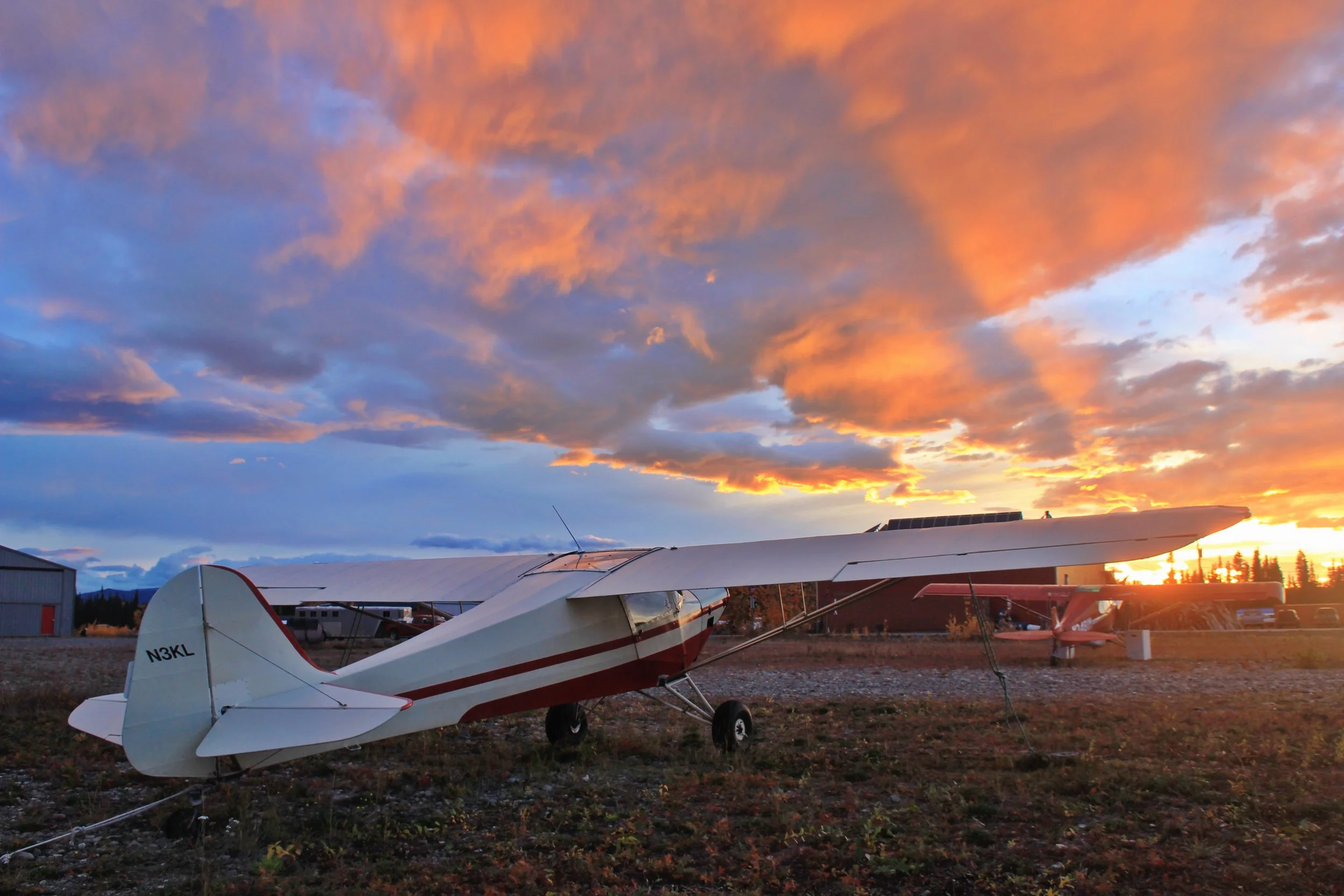 Sunset from the airstrip