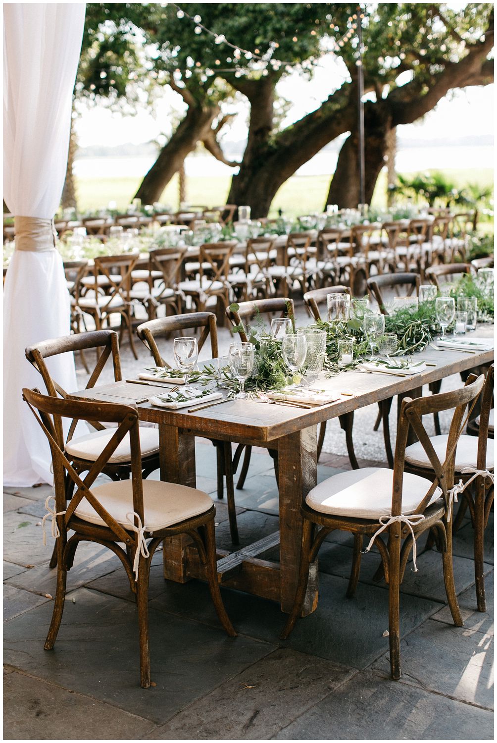 wedding table eucalyptus 