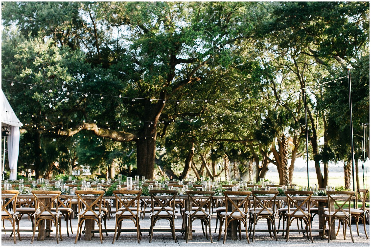 wedding dinner al fresco