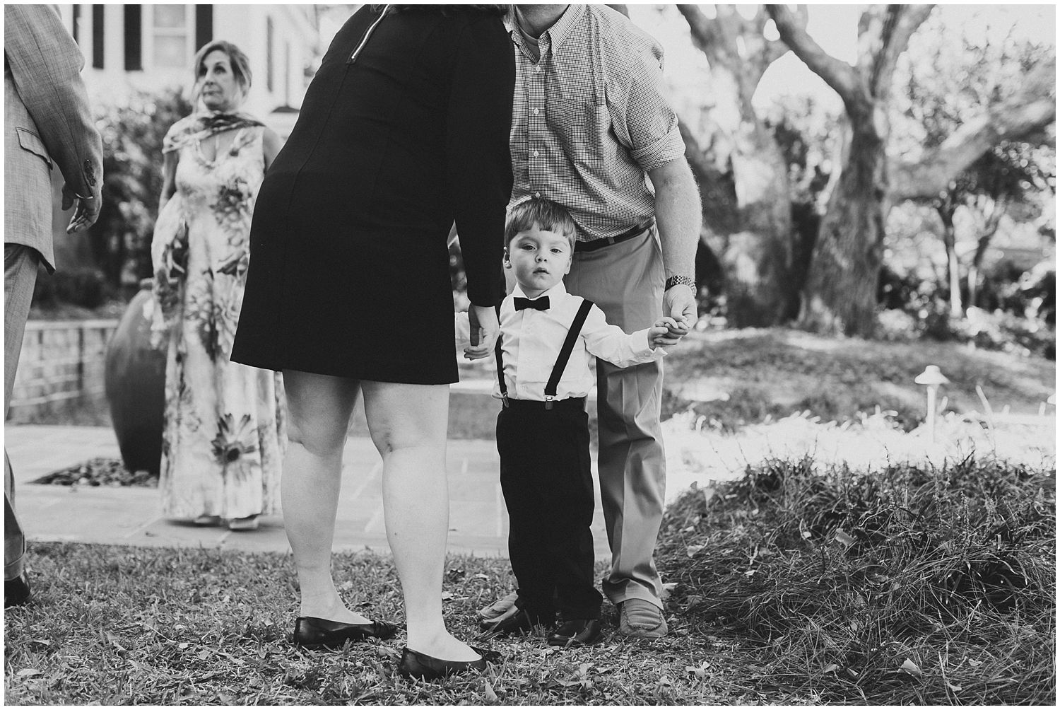 ring bearer getting ready for wedding