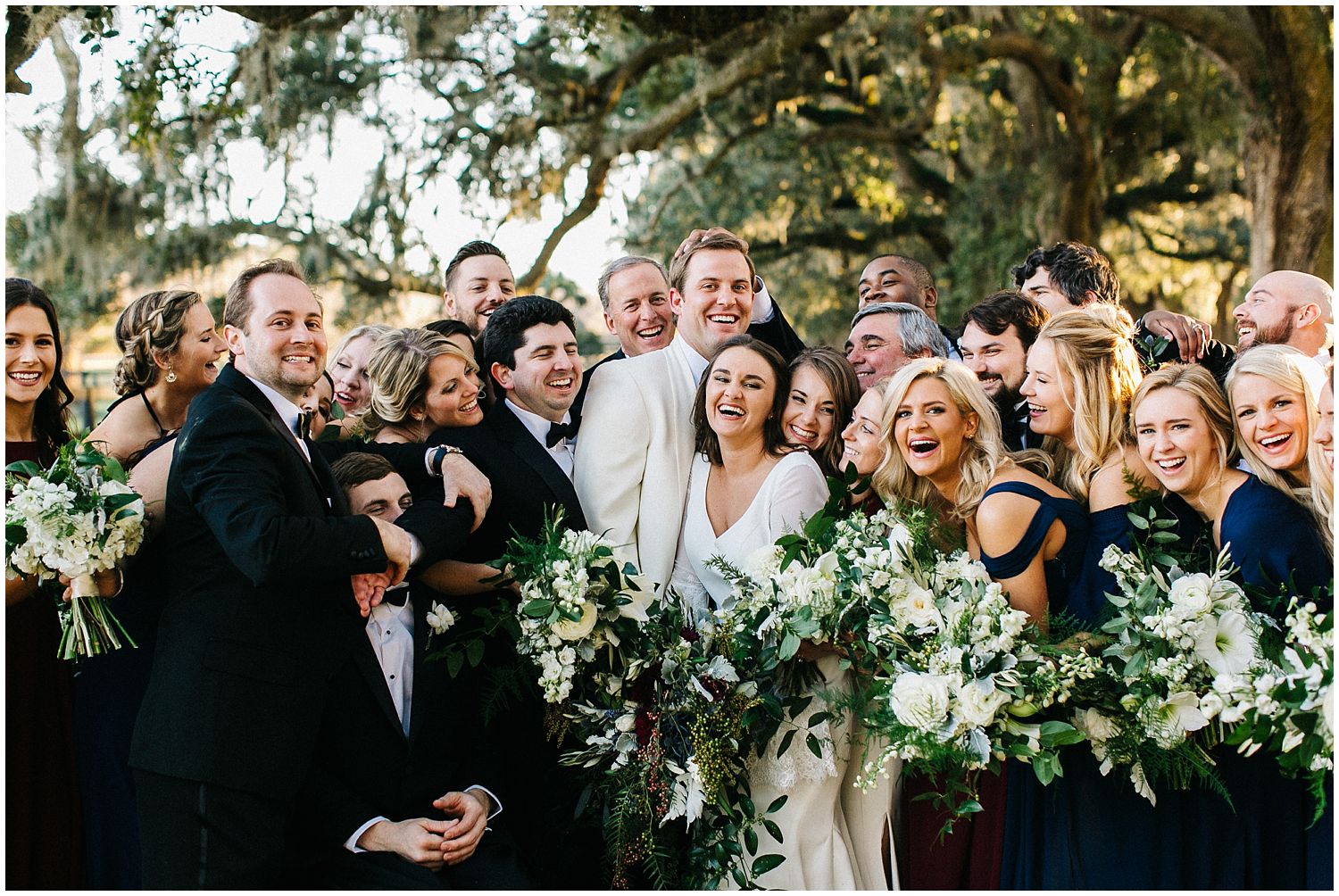 boone hall plantation wedding party