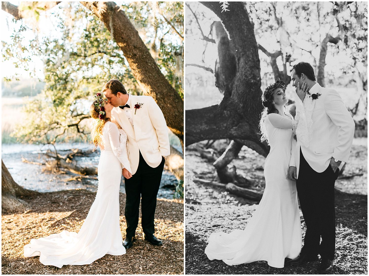 boone hall plantation portraits by oak tree