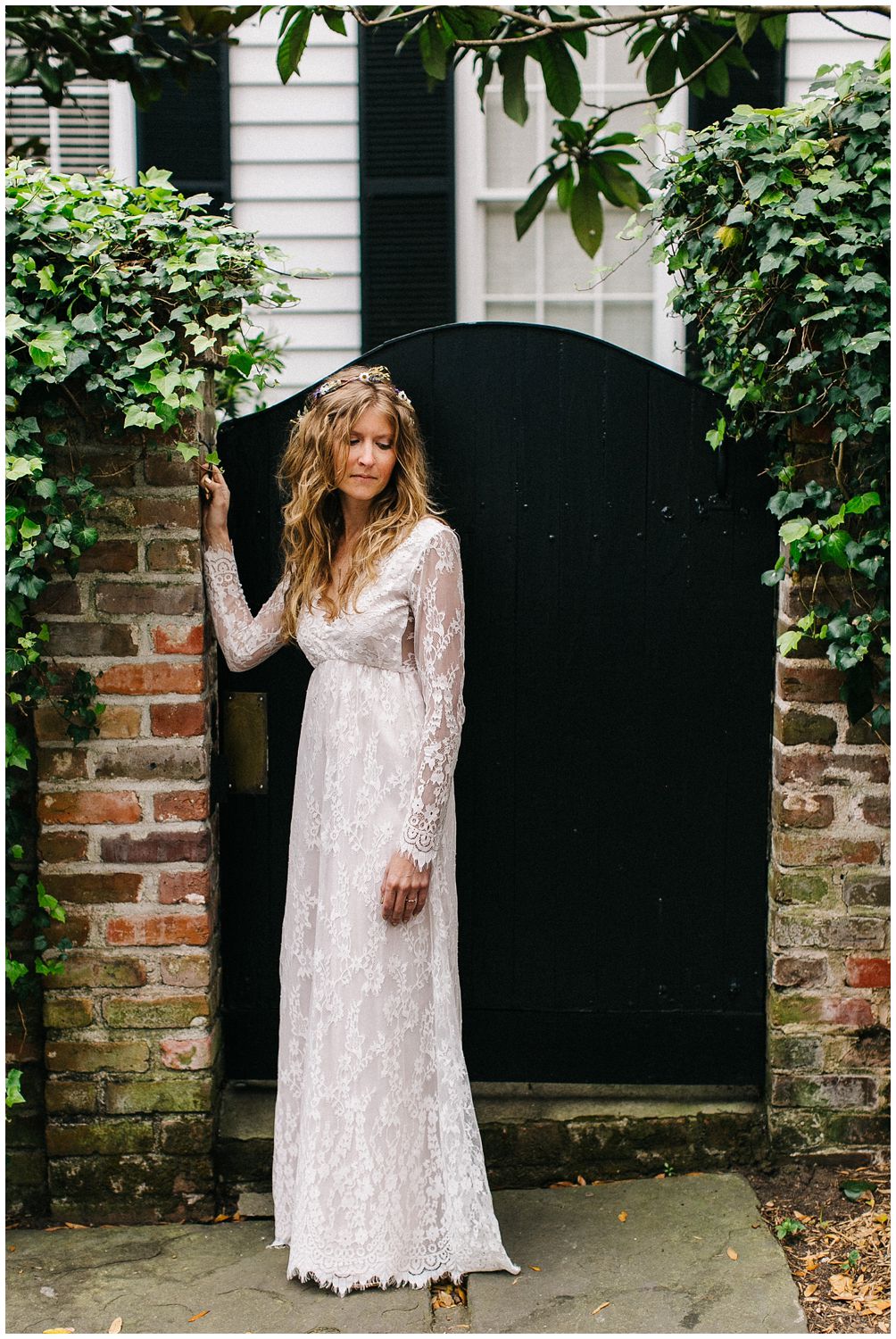 Bride in downtown Charleston