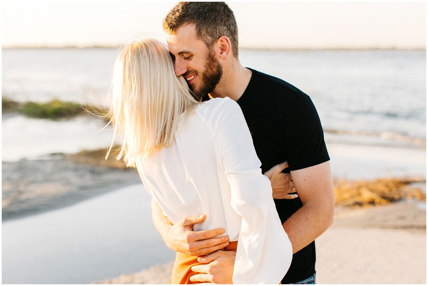 folly beach engagement session