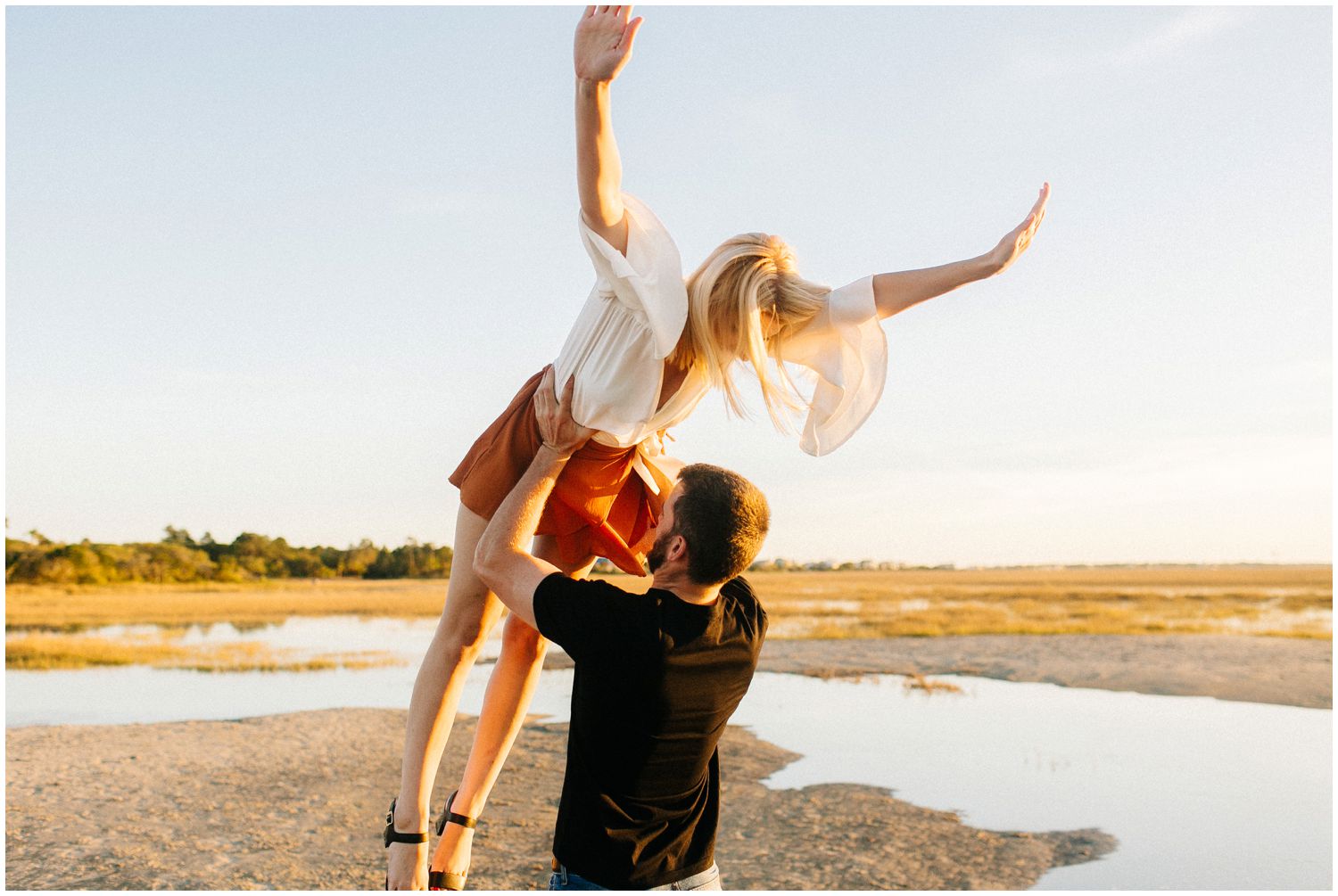 dirty dancing lift engagement session