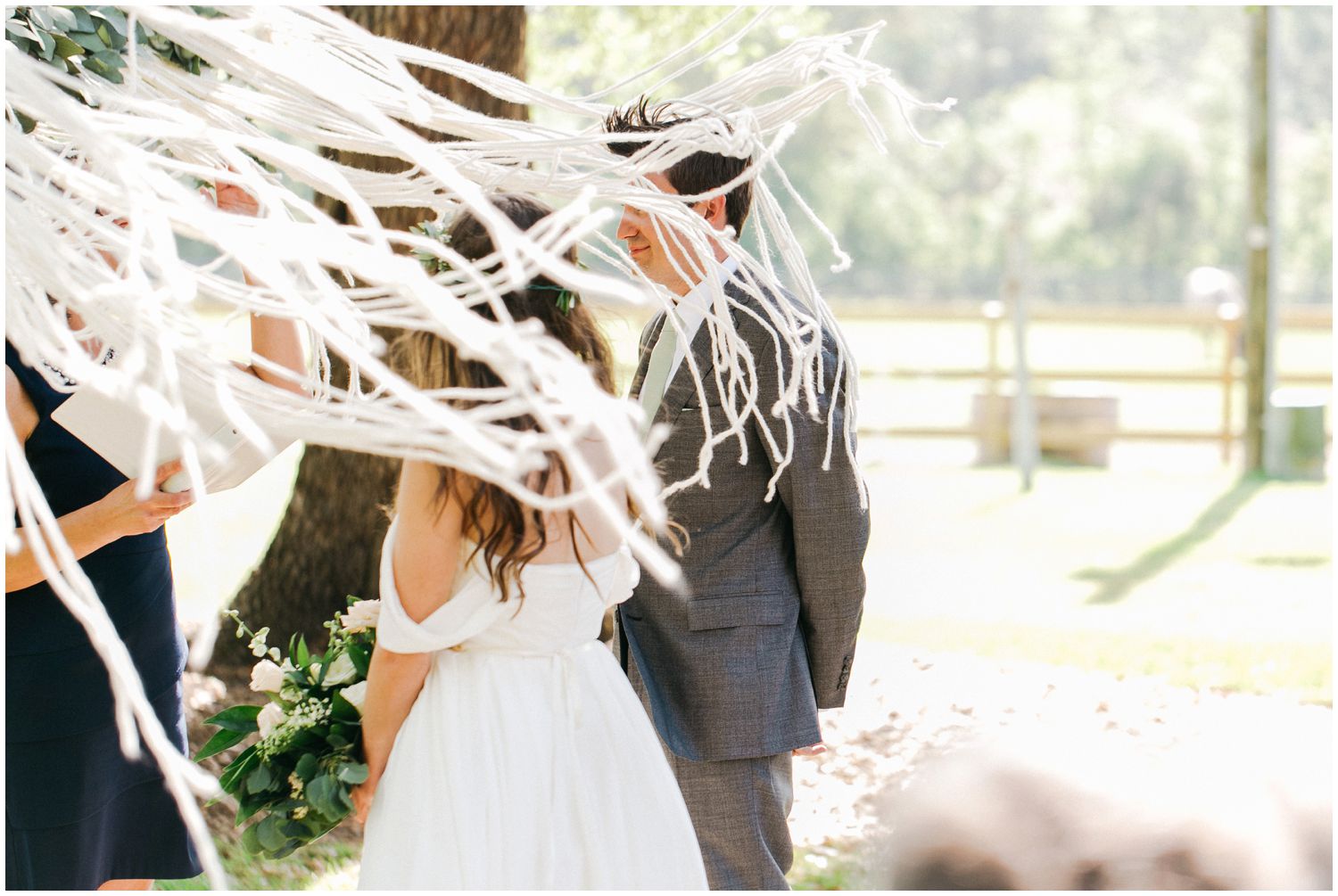 macrame wedding ceremony background