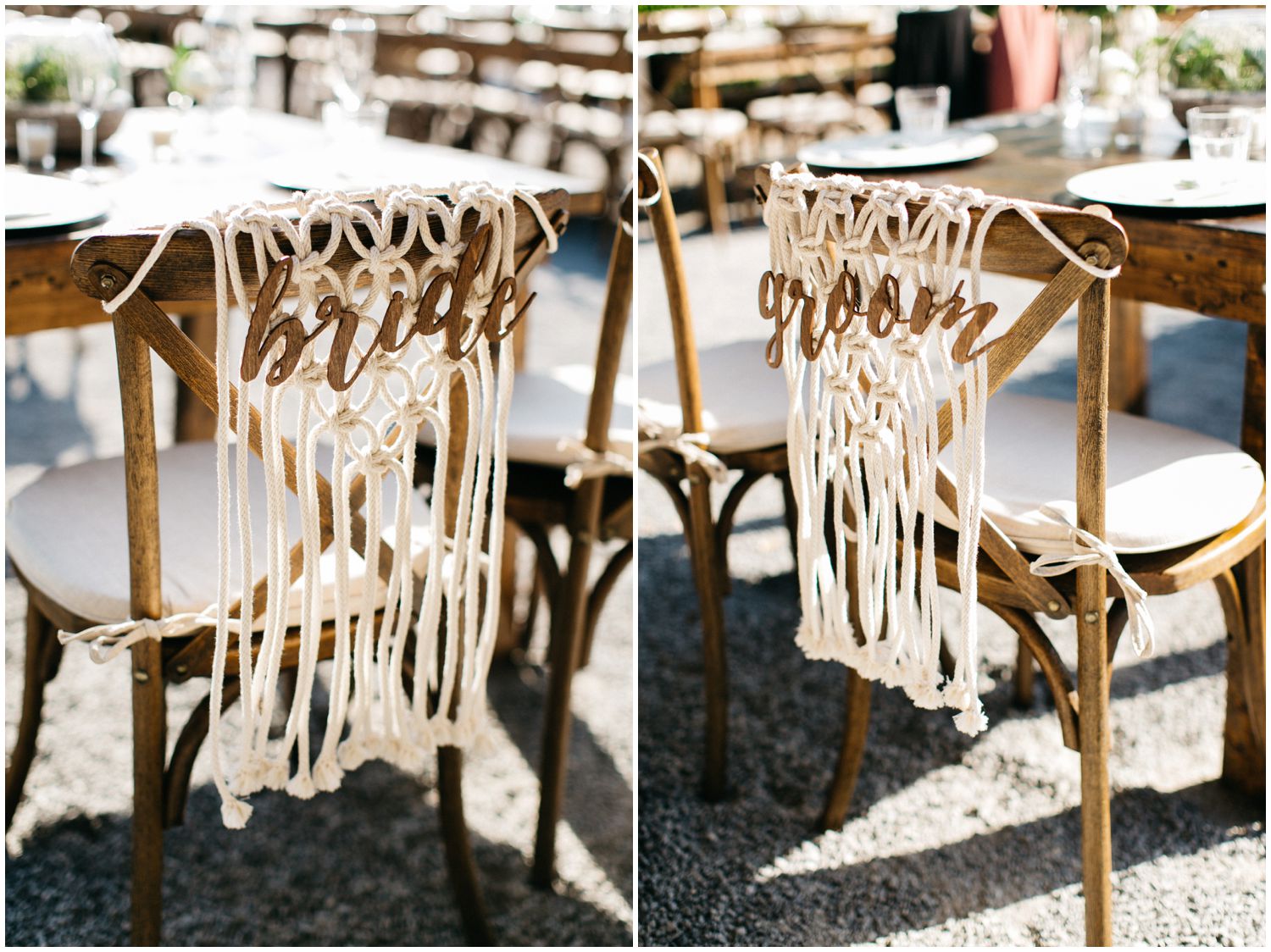 boho macrame wedding decor