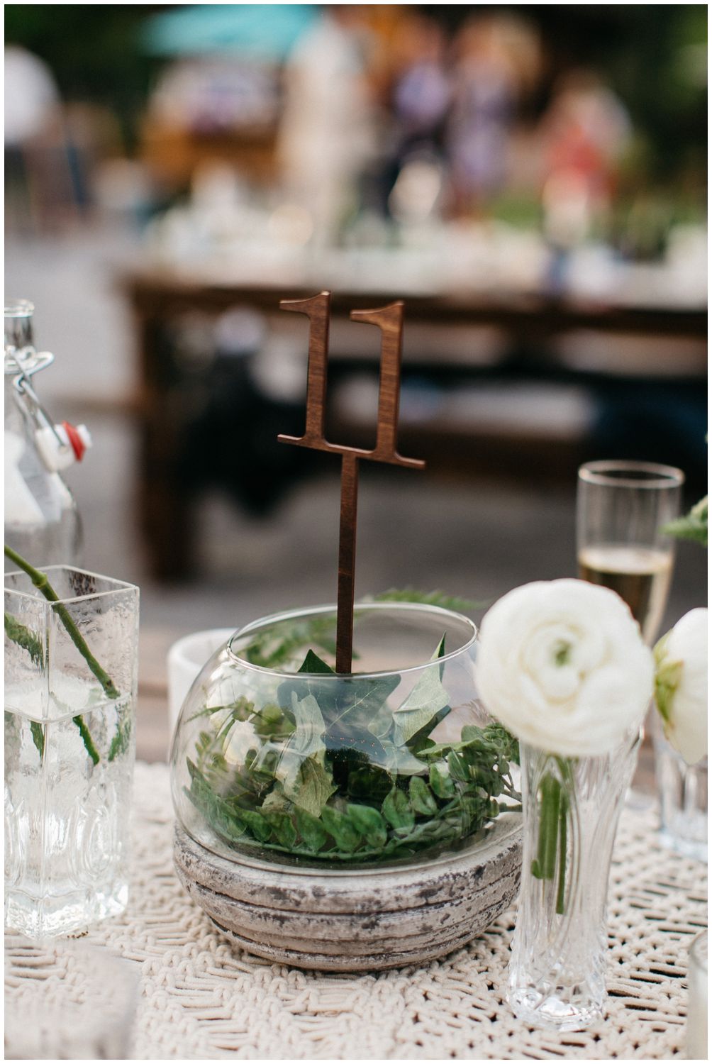 succulent wedding table numbers