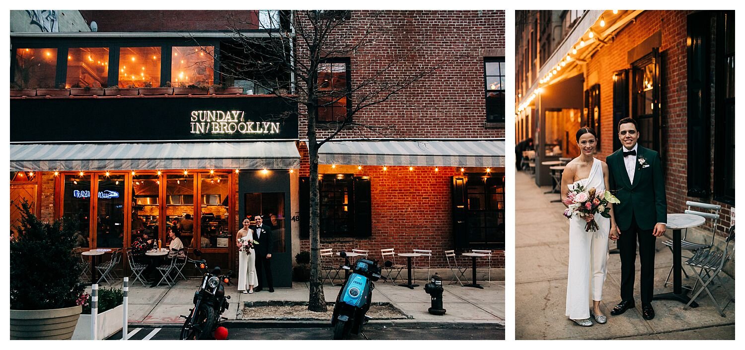 Wedding at A Sunday in Brooklyn