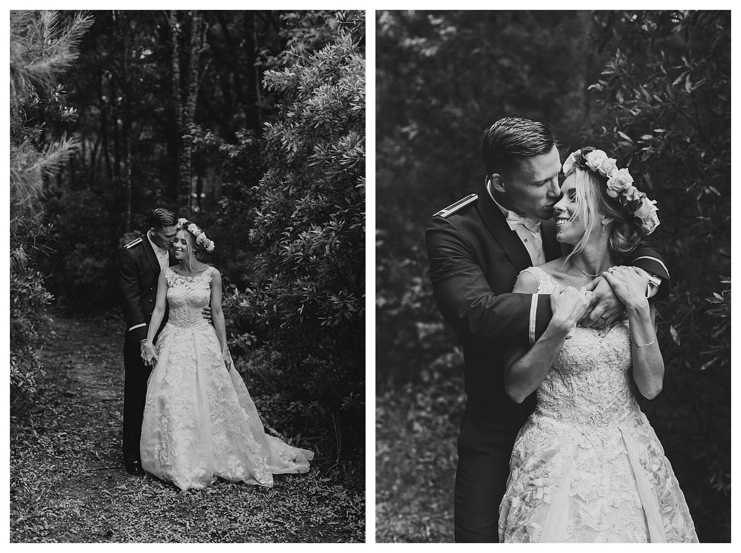 boho bride with flower crown