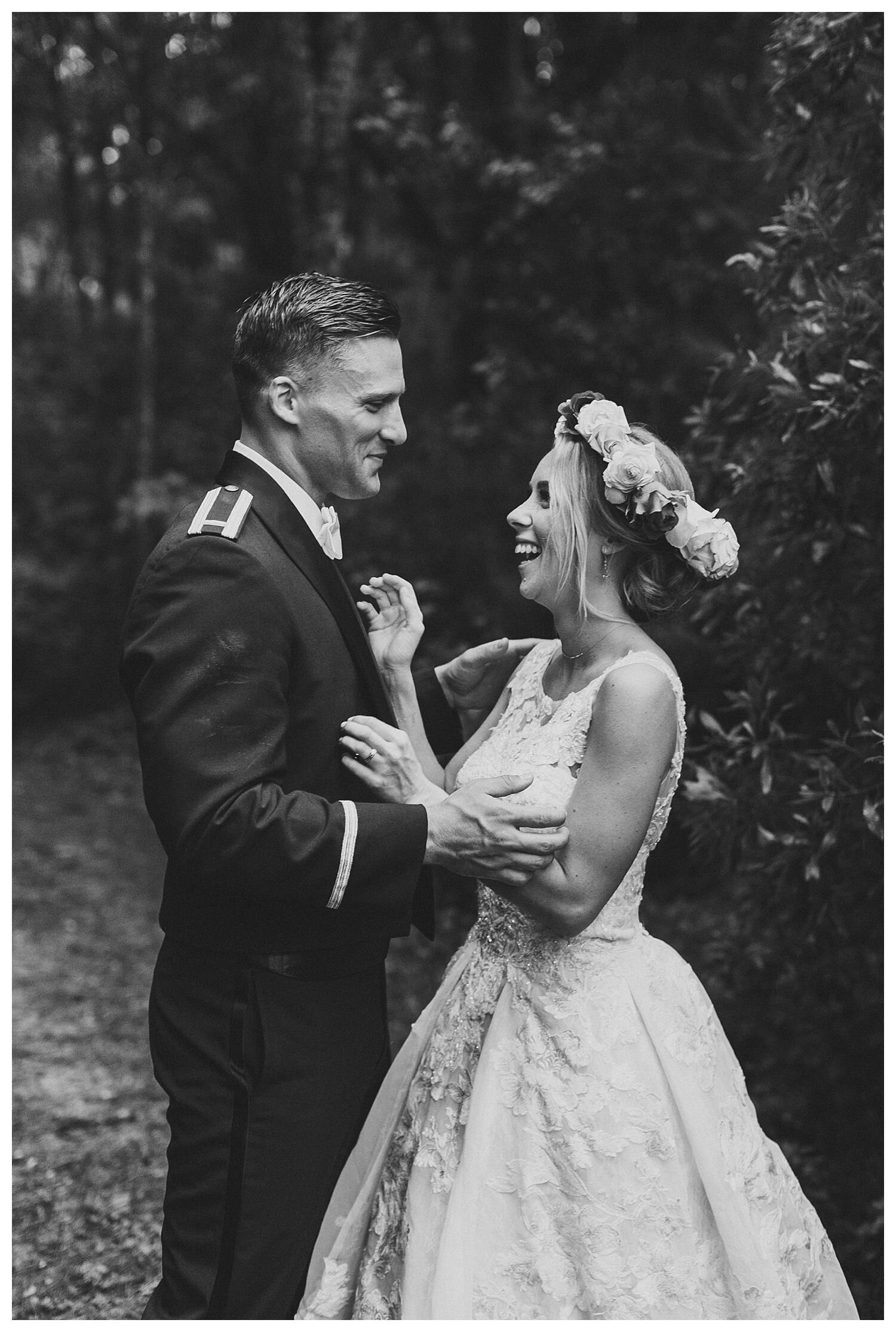 boho bride with flower crown