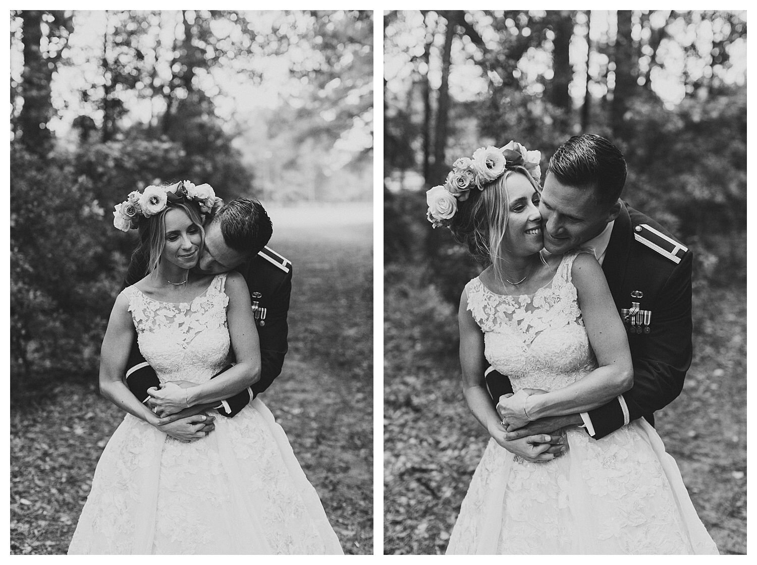 boho bride with flower crown