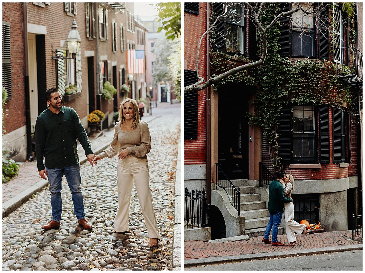 Romantic engagement session in Boston