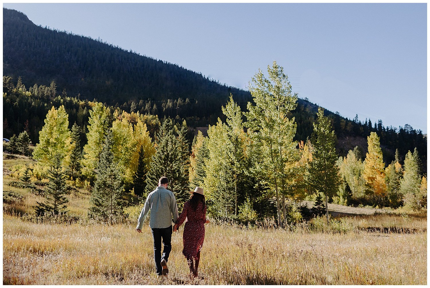 Fall Colorado engagement session