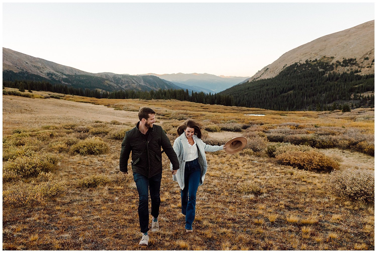 Mountain engagement session in Colorado