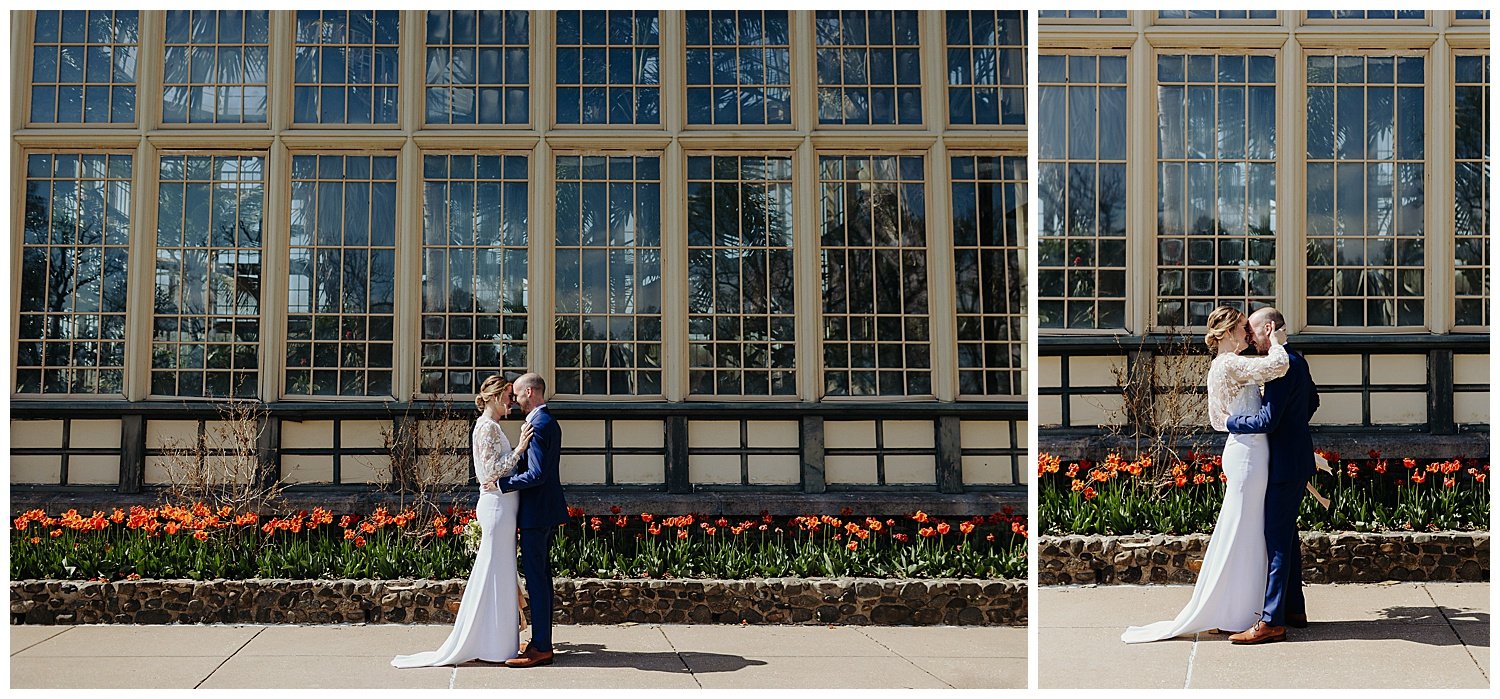 first look in Baltimore wedding