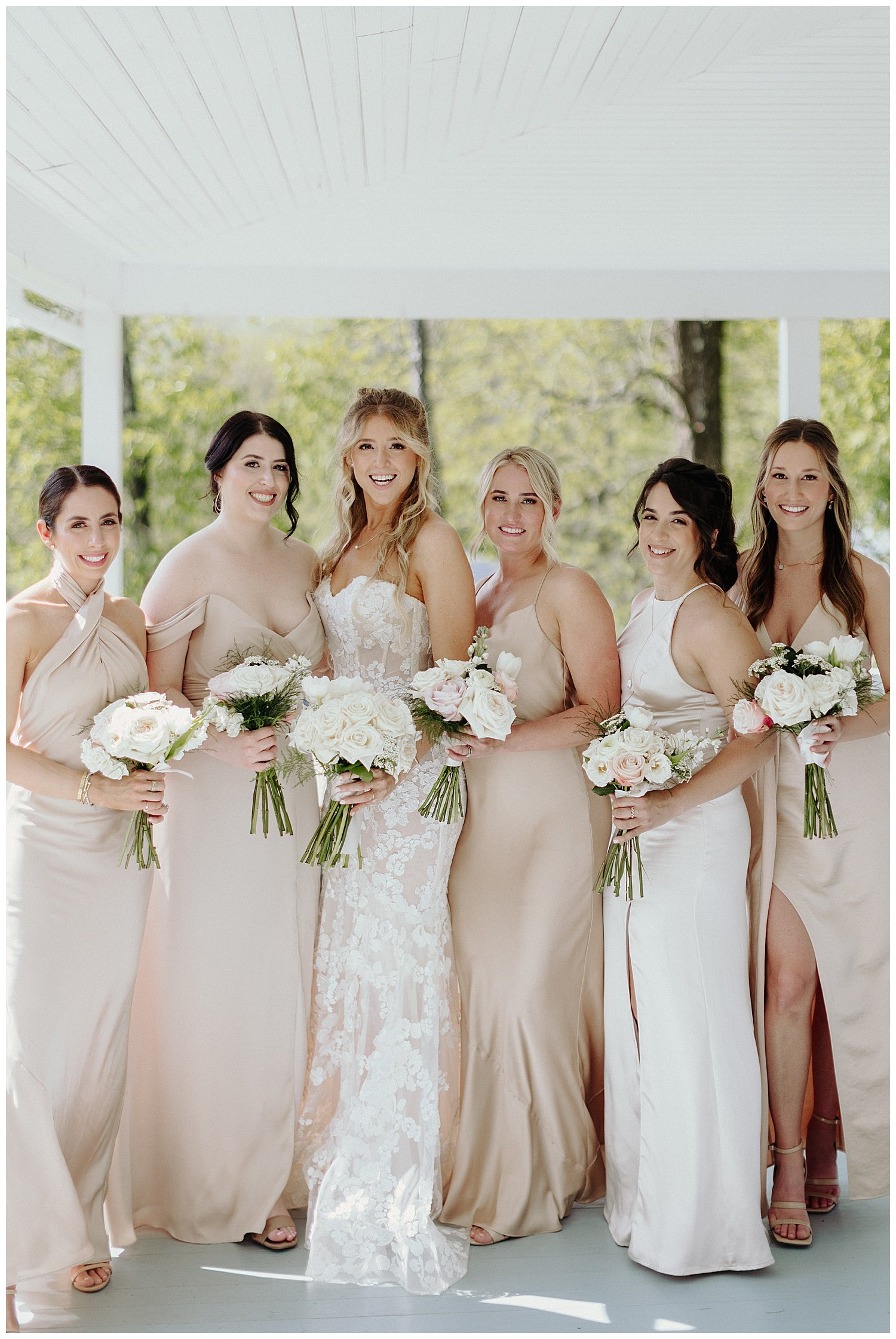 classic blush bridesmaids