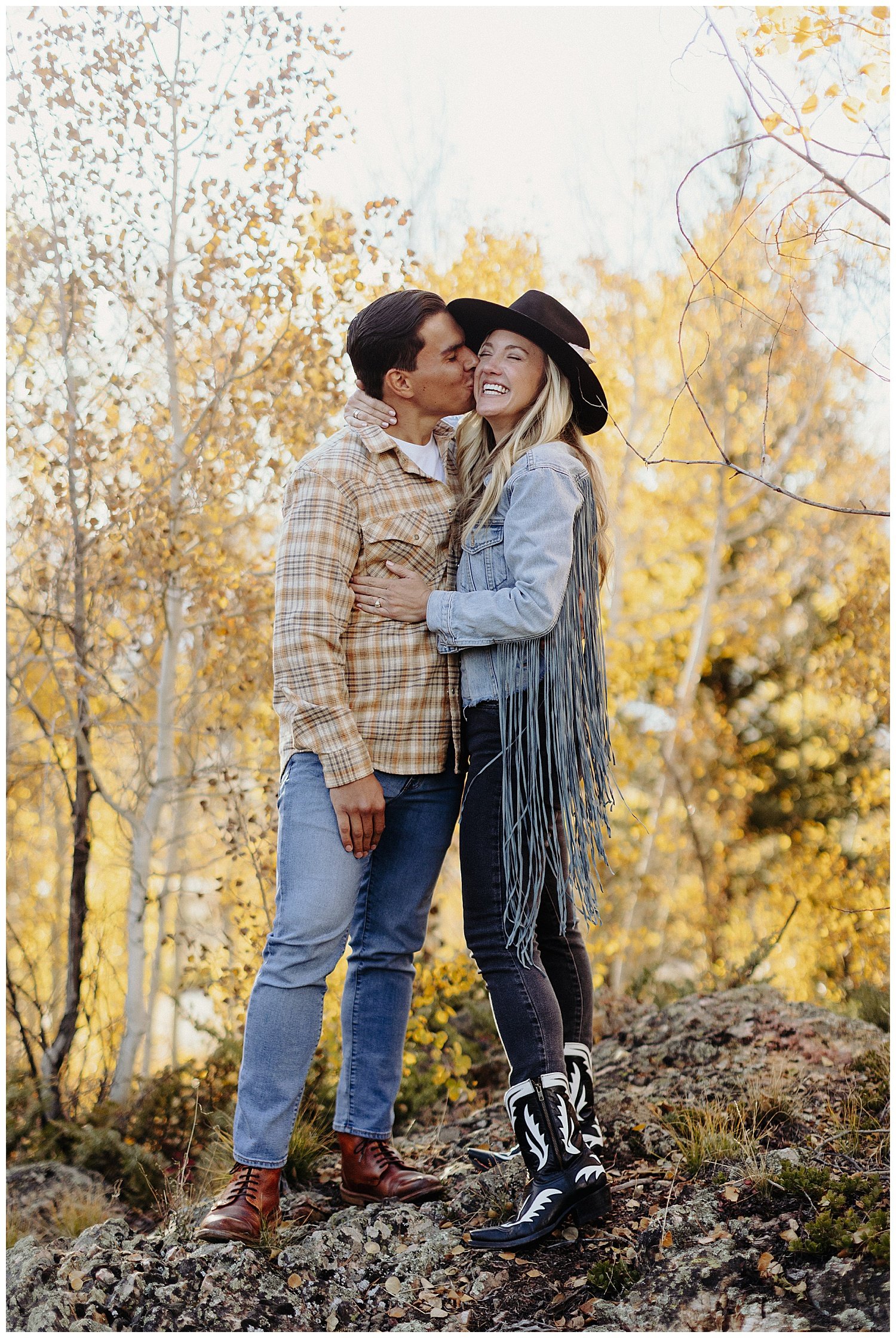 Colorado Fall engagement session