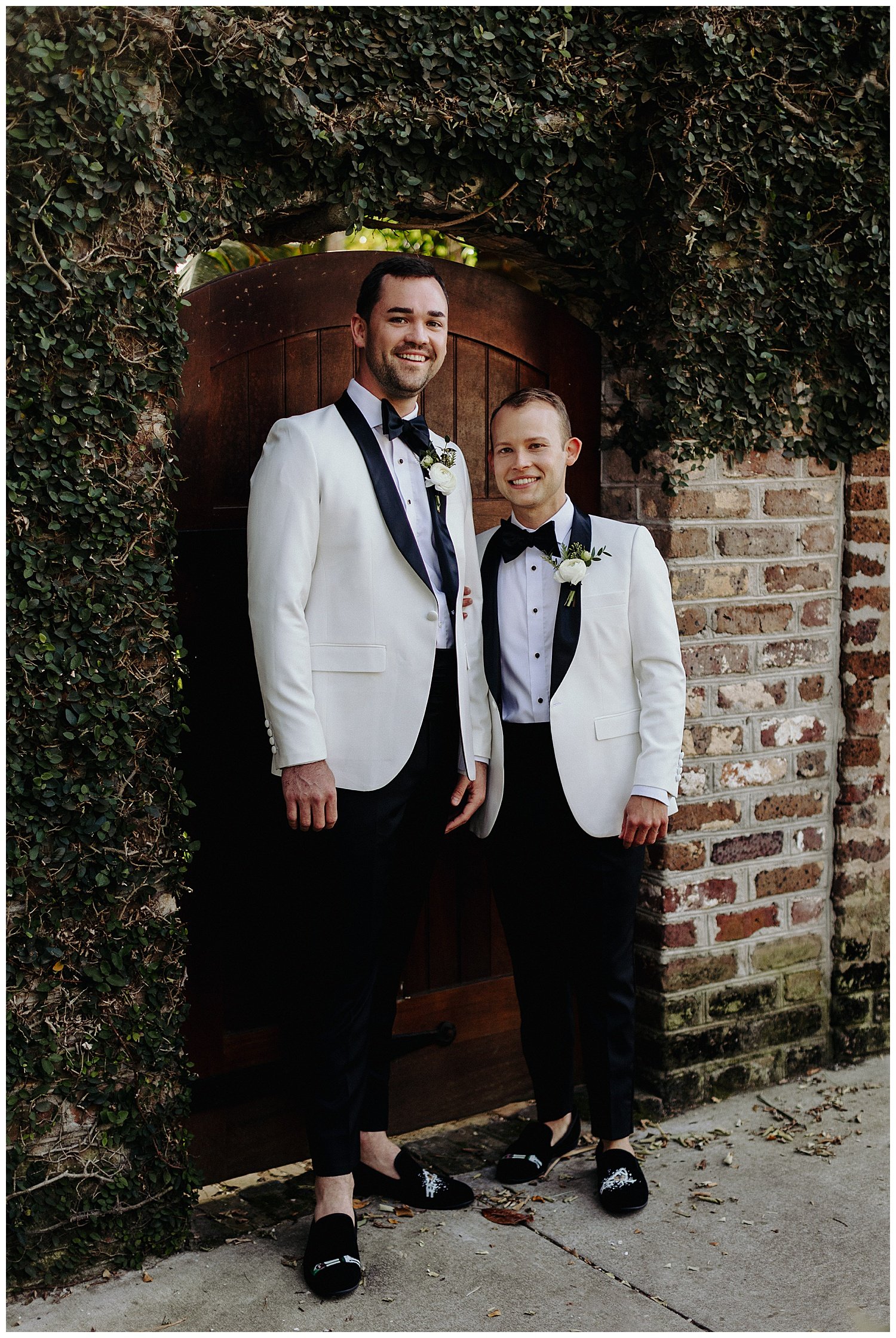 two grooms in charleston wedding