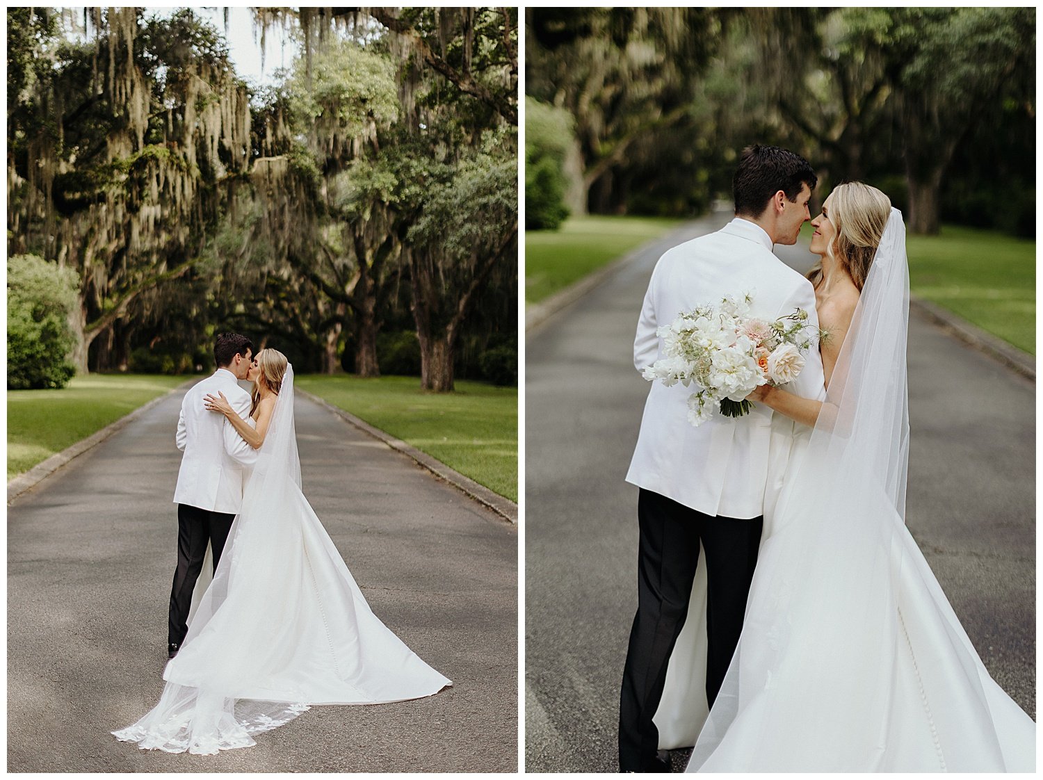 bride and groom at Pawley's Island wedding