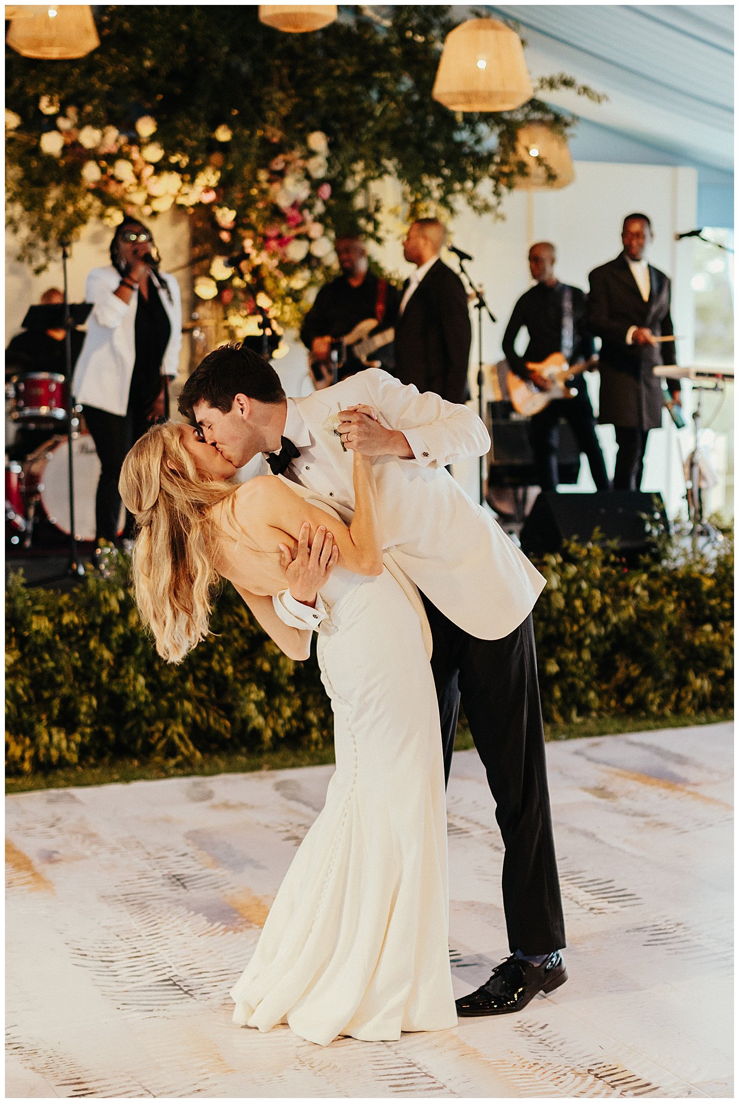 romantic first dance for bride and groom on Debordieu