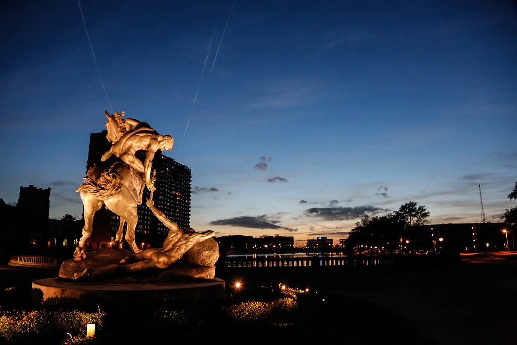 Sunset at the Chrysler museum of art