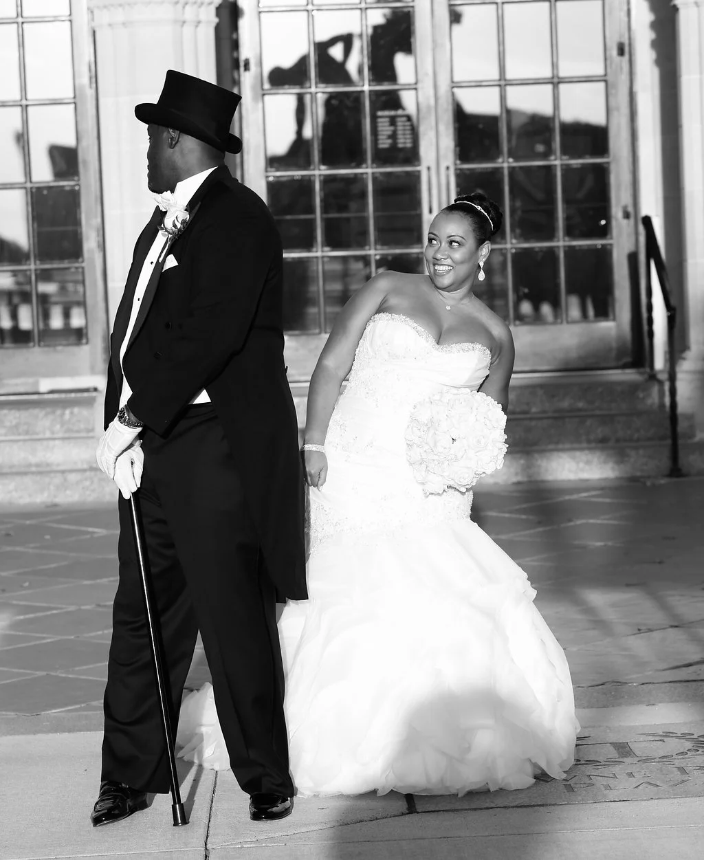 the first look, right before antoine saw shaunté in her dress for the first time