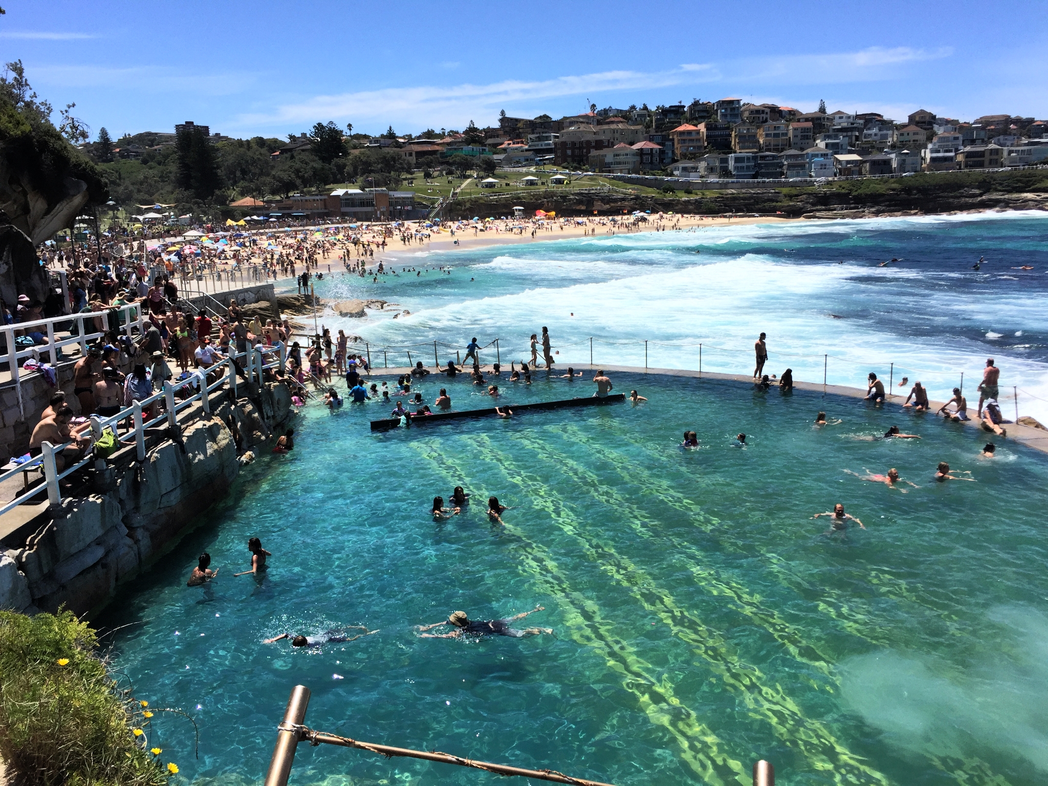 the rock pool at bronte beach in sydney, australia