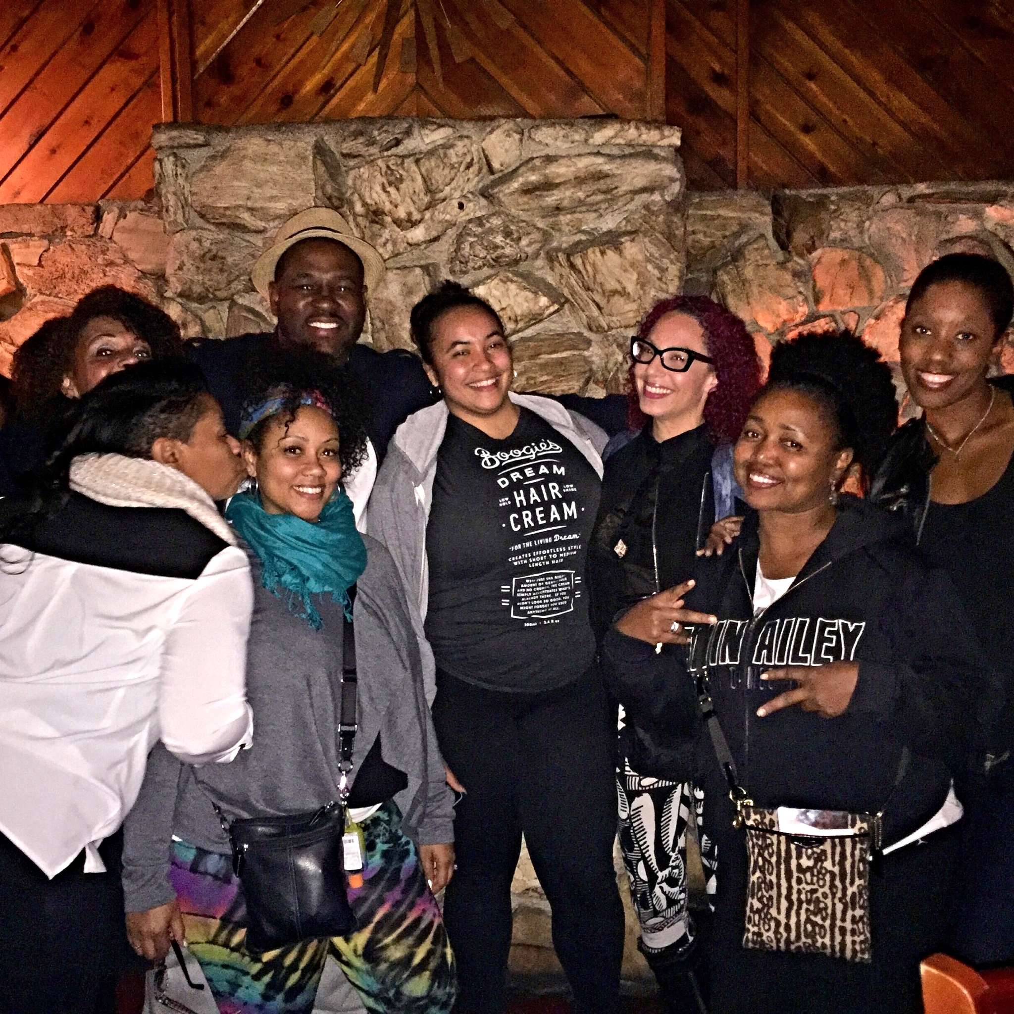 Victoria, leslie, adrina, cheryl, sohani, and janice met us for a quick "hi" on our extended layover in los angeles 