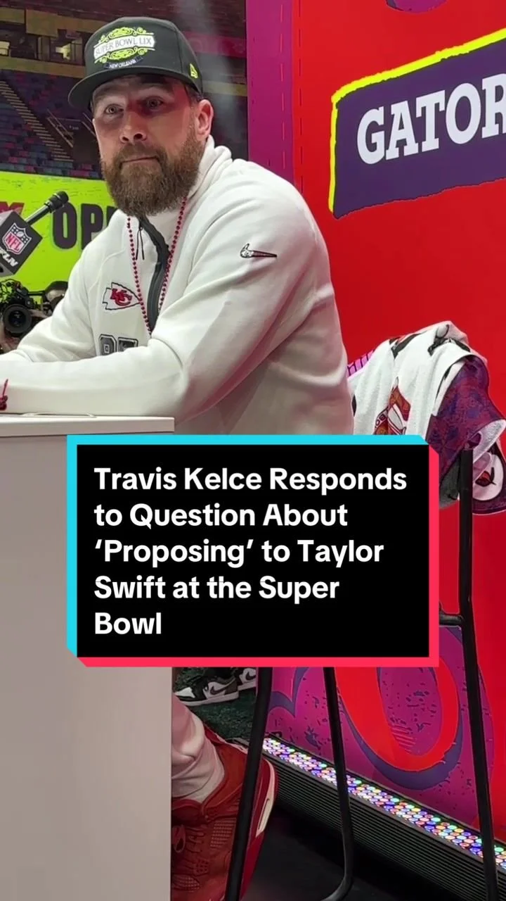 Travis Kelce at the Super Bowl