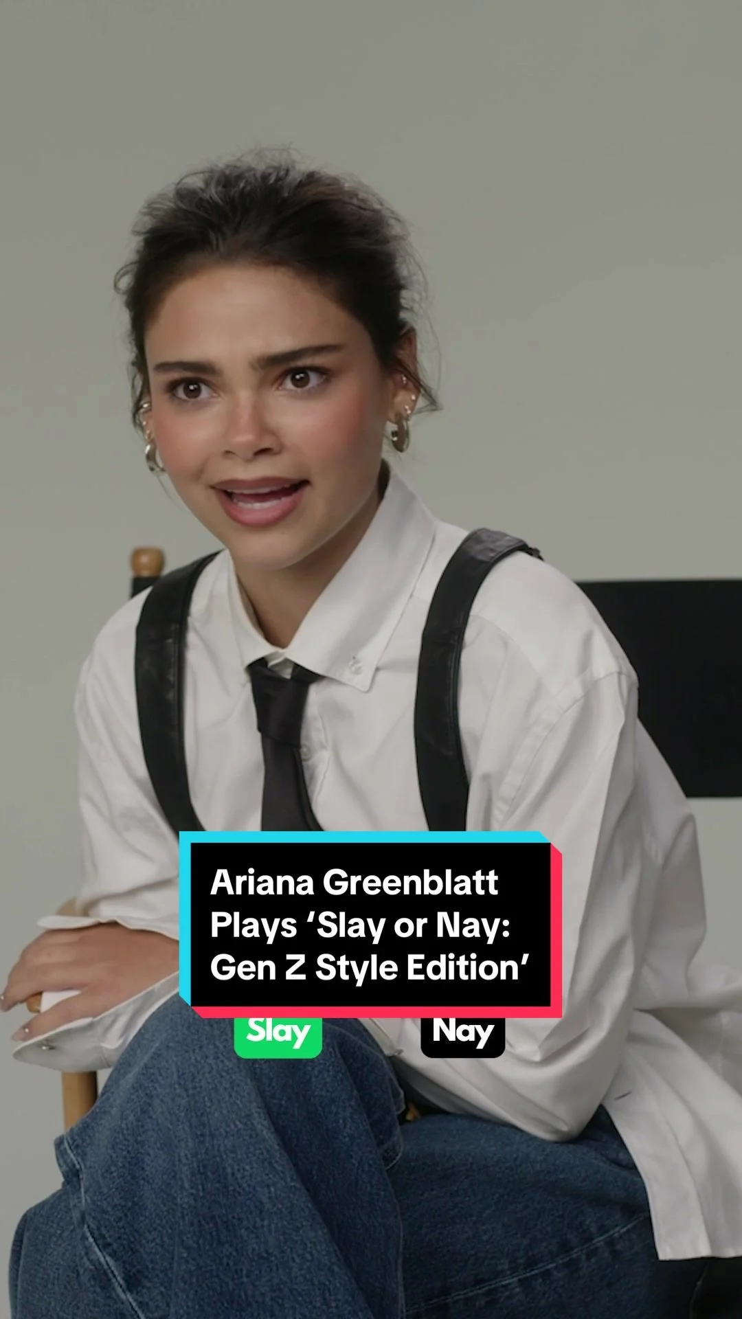Ariana Greenblatt plays 'Slay or Nay'