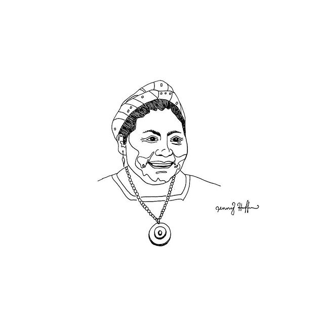 Rigoberta Mench&uacute; #inspiringladiesseries day 209 of #365daysofart year 3