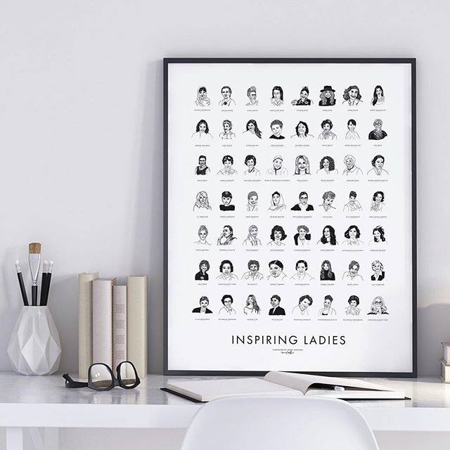 Happy #internationalwomensday ! These 56 ladies (plus so many more) have been my inspirations, they&rsquo;ve each had a big impact, but together they&rsquo;ve changed the world. Celebrating these ladies today by bringing them all together in this new