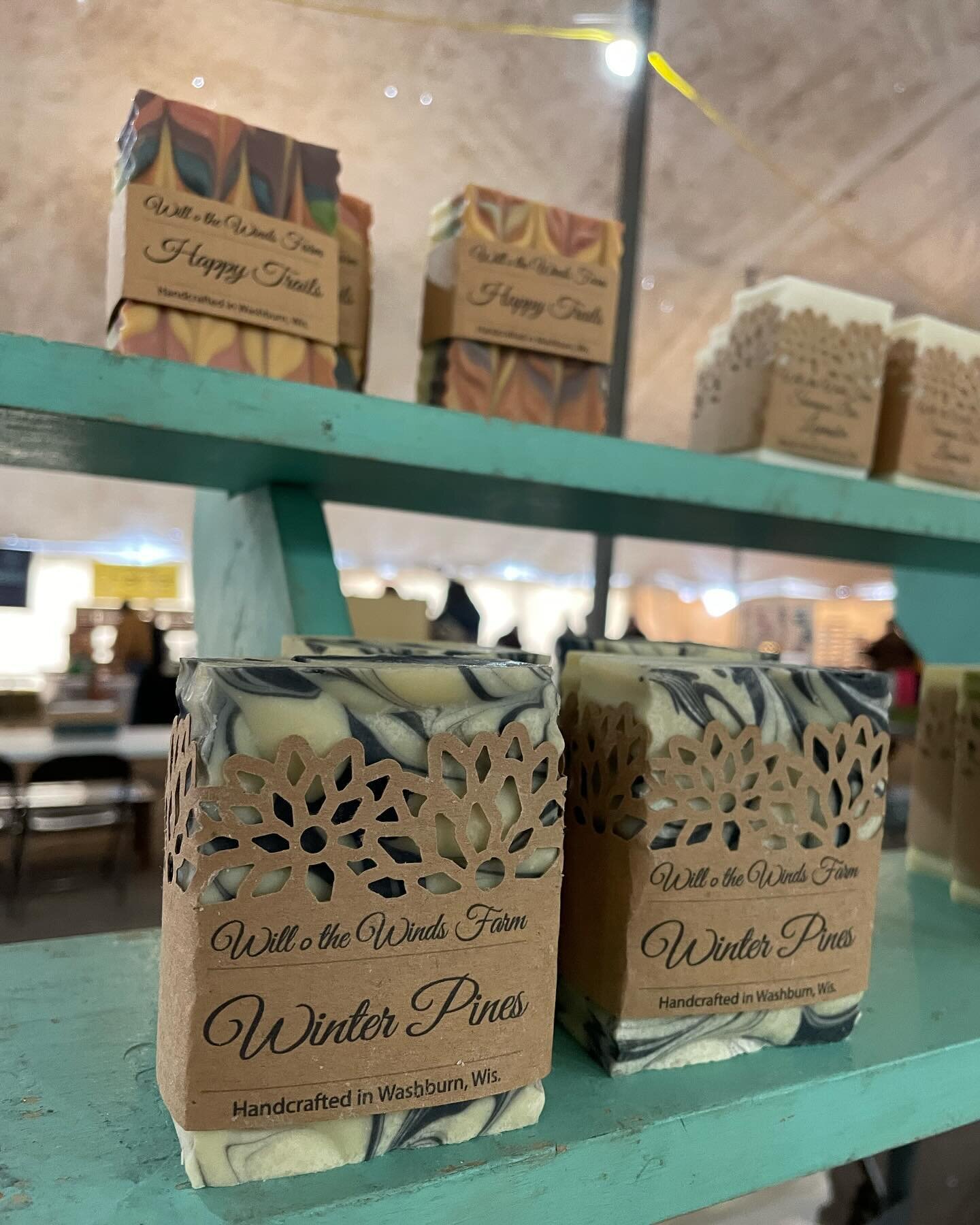 Today is Book Across the Bay @batb_wi and I&rsquo;m here selling soap until 5 pm or so. Come on by and check out all of the amazing vendors selling goods outside in the winter. Thankfully the propane heaters are on and working wonderfully. #homemades